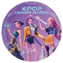 Procos K-Pop Demon Hunters: Farfurii de hârtie - 23 cm, set de 8 bucăți (98638)