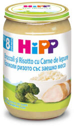 HIPP GmbH AUSTRIA Piure de iepure cu brocoli si risotto, 220g, HiPP