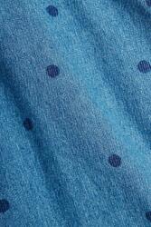 Mini Rodini Детска дънкова рокля Mini Rodini denim dots (26250120)