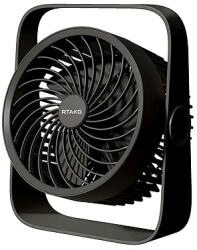 Rtako WD0Y6S dupla járókerekes mini ventilátor 3600mAh - fekete