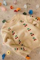 Tinycottons Детски памучен пуловер Tinycottons MINI CHERRIES SWEATER (SS26.387)