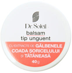 Dr. Soleil Balsam tip unguent cu extracte de Gălbenele, Coada Șoricelului și Tătăneasă Dr. Soleil, 40g