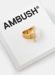 Ambush Сребърен пръстен AMBUSH Large Pearl Heart Ring (12115243)