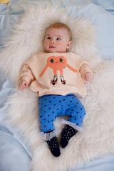 Mini Rodini Детски памучен суичър Mini Rodini Heart (26120123)
