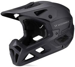Wozinsky Teljes arcvédős kerékpáros sisak állvédővel L - fekete