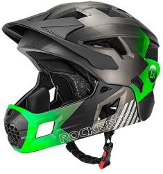 ROCKBROS TS-61 10110061003 Gyermek kerékpáros sisak levehető állpánttal S méret (48-54) - zöld