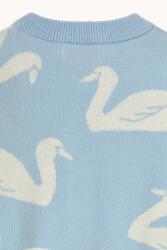 Tinycottons Бебешка памучна жилетка Tinycottons BIG SWANS BABY CARDIGAN (SS26.383)