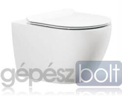  ARTIST SANITER fali wc, rimless, perem nélküli, íves, 535x360x360 mm, lecsapódás gátlós ülőkével (AT0253HWC)