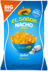El Sabor big nacho chips gluténmentes sós 180 g