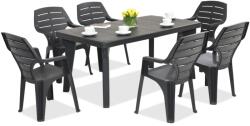 BICA Kerti bútor Bergen / Marne 6 fő részére Bica antracit (BC437ANT + 6xBC27ANT)