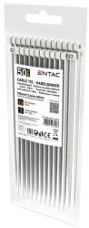 Entac kábelkötegelő 100x3, 6 mm fehér gyorskötöző 50db/csomag ECT-3.6-100-W (ECT-3.6-100-W)