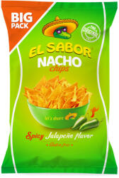 El Sabor big nacho chips gluténmentes jalapeno 180 g