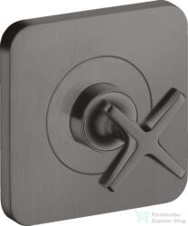 Hansgrohe AXOR Citterio E falsík alatti elzárószelep, szálcsiszolt fekete króm 36771340 (36771340)