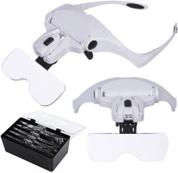  Fejpántos nagyító 2 LED világítással (v9099)