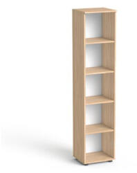 MAYAH Szekrény, 5 rendező magas, nyitott, polcos, keskeny MAYAH "Freedom SV-03", tölgy (SV-R0 K/ IBXSZ03T) - iconink