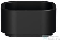 SAPHO KERASAN HAKO pultra helyezhető kerámiamosdó, 30x30cm, matt fekete (554331) (554331) - furdoszoba-szaniter