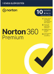 Symantec 360 Premium - 21417486 - 75GB HU 1 felhasználó, 10 eszköz/1 év, elektronikus licenc (21417486)