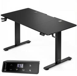 Casaria FLEXI állítható magasságú irodai íróasztal, 160x75x72-117cm, fekete Casaria