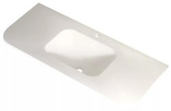 AREZZO design Sierra beépíthető Rockstone mosdó 120x46 cm, matt fehér AR-1415120W (AR-1415120W)