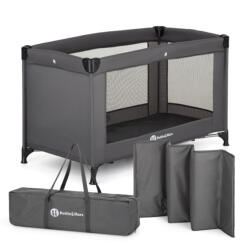  P&M Koot Lite 1 szintes utazóágy - Dark Grey