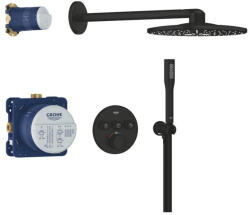 GROHE QuickFix Precision SmartControl termosztátos zuhanyrendszer Vitalio SmartActive 310 fejzuhannyal, matt fekete 348742430 (348742430)