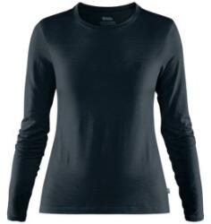 Fjällräven Abisko Wool LS Women Tricou cu mânecă lungă Dark Navy L