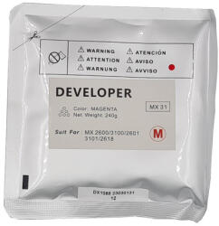 Utángyártott SHARP MX31GVSA DEVELOPER Magenta 240g. /FU/* (SHMX31GVSAFU) - digital24