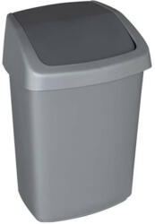 Keter Billenős szemetes, 25 l, CURVER "Swing top", ezüst/grafit (168013) - nyomtassingyen