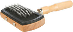 TRIXIE Wood Soft Brush | Klasszikus puha kefe fa nyéllel kutyák és macskák részére - 10 × 18 cm