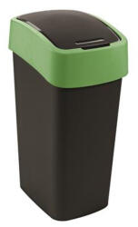 Keter Billenős szemetes, 45 liter, CURVER "Pacific flip bin", fekete/zöld (229412)