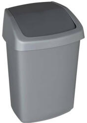 Keter Billenős szemetes, 25 l, CURVER "Swing top", ezüst/grafit (168013) - mystock
