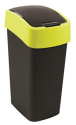 Keter Billenős szemetes, 45 liter, CURVER "Pacific flip bin", fekete/sárga (263987) - mystock