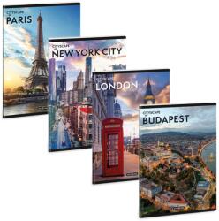 Ars Una Cityscape 25 (5482) A5 extra kapcsos vonalas füzet (53134820) - tintasziget