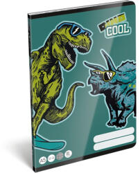 Lizzy Card Dino Cool 22967099 FSC A5 12-32 tűzött vonalas füzet (18895) - tintasziget