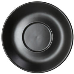 Tognana ALBERGO fekete porcelán kávés csészealj 12 cm - Tognana