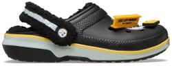 Crocs Limited Crocs NFL Pittsburgh Steelers Classic Lined Clog bélelt férfi papucs (212446-90H M10W12)