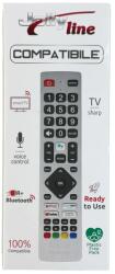 Telecomanda cu IR Cod + Bluetooth compatibila TV Sharp SHW/RMC/0133 MadeForYou (680) (SHW/RMC/0133-COMP)