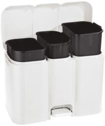 Tontarelli Válogatott hulladékhoz való szemetes Patty 3 fehér, 13+8+13L (8105190112)