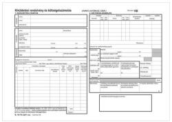 Papirx Belföldi kiküldetési rendelvény és költségelszámolás 25x2lapos tömb A4, fekvő B. 18-70/UJ/V