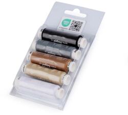 Hagal Unipoly 120 poliészter varrócérna készlet, 5 szín, Tex: 14x2, 240331, Mix 3