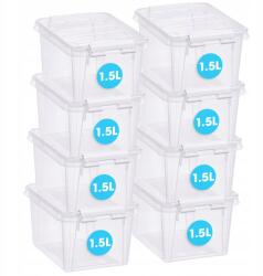  SmartStore 8 x tárolódoboz Classic fedővel 1, 5 l (B0DLZL69RZ)