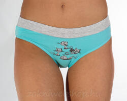 SOV Normál bugyi CICA Türkiz, 2XL 5908