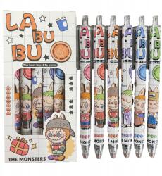  Labubu Golyóstoll Bájos Fekete Golyóstoll Kiváló Minőségű 6 db (6931017522213)