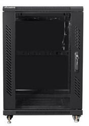 Lanberg 19" szabadon álló rack szekrény 15U/600X600 lapraszerelt, fekete