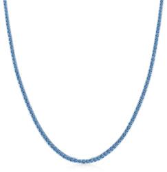 SAVICKI Тенис колие, бяло злато 585, сини сапфири 4, 950К, 2, 5 мм 40 см
