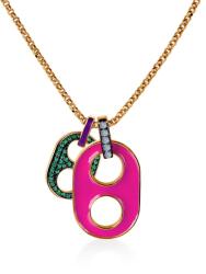 SAVICKI Colier argint placat cu aur zirconiu 39 cm