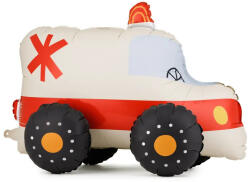 Partydeco Álló lufi, 26 inch 66 cm, Mentőautó, csak levegővel tölthető (LUFI496866)