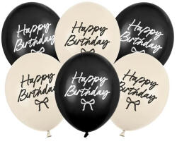 Partydeco Szülinapi lufi 11" 28cm 6db Happy Birthday, Masni Mix (LUFI168477)