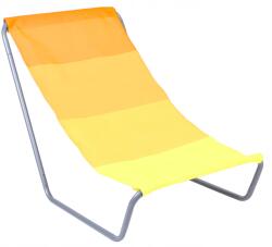 Outdorium Olek összecsukható strand túra napozóágy sárga (062625MG)