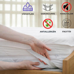 Kartaltex Vízhatlan matracvédő - gumilepedő - 200x200 cm - sarokgumis, frottír - inkontinencia lepedő